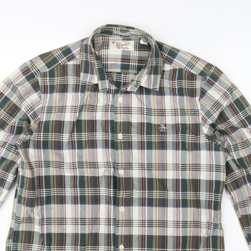 Original Penguin Men’s L Multicoloured Plaid Slim Fit Long Sleeve Shirt