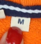 Superdry Men’s Orange M Pullover Hoodie Logo Graphic Pocket