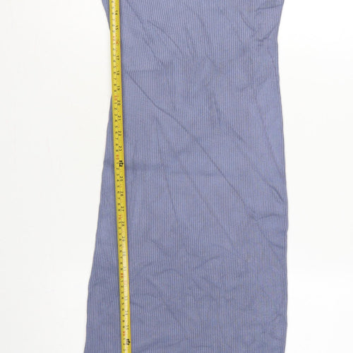 Missguided Women Blue UK 10 Long Ribbed Knit Jumper Bodycon Dress