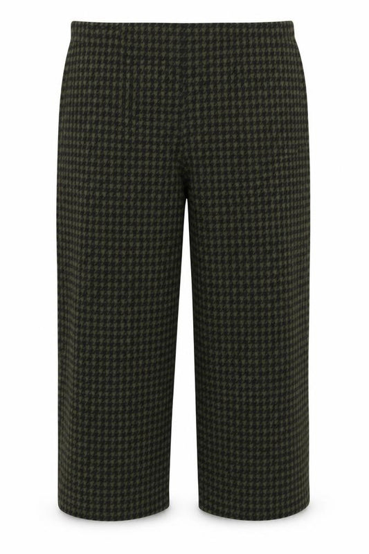 M&S Women’s Green Black Size 20 High Rise Wide Leg Geometric Trousers
