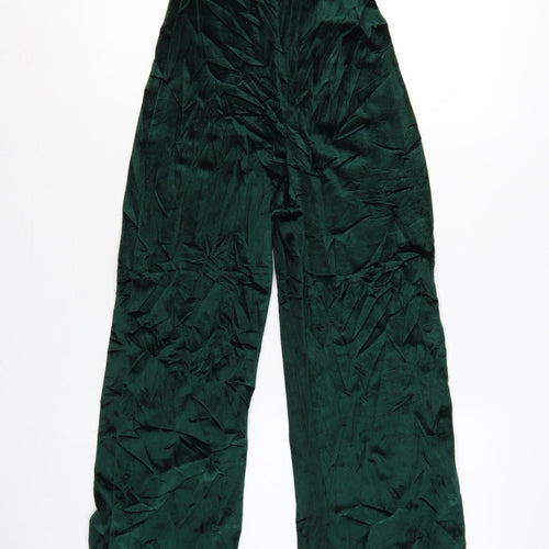 PrettyLittleThing Women Green UK 6 One Shoulder Wide Leg Jumpsuit