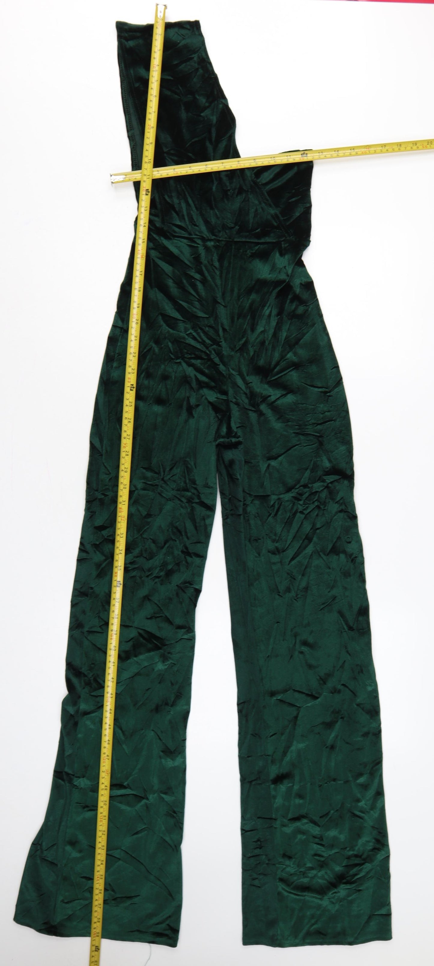 PrettyLittleThing Women Green UK 6 One Shoulder Wide Leg Jumpsuit