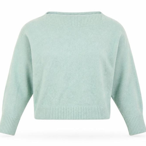 & Other Stories Women's Mint Green M Mock Neck Knit Pullover Jumper