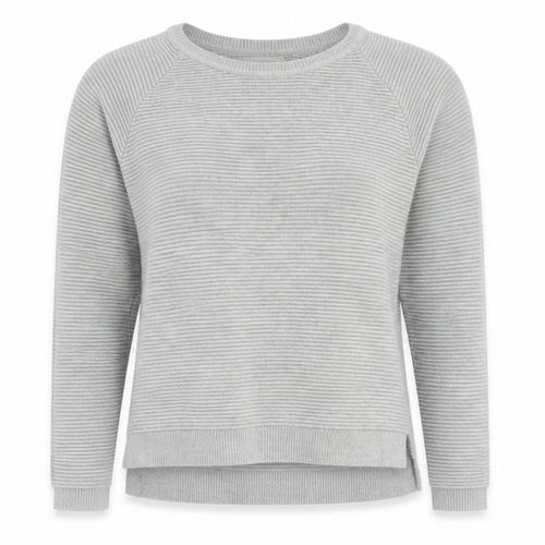 French Connection Women’s Grey XS Cotton Rib Knit Raglan Pullover Jumper