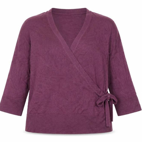 Debenhams Women’s Purple Petite UK 18 Wrap Knit Jumper Belted
