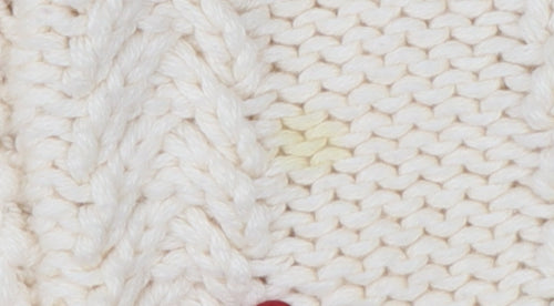 Hilfiger Denim Women Ivory XL Cable Knit Short Sleeve Cardigan