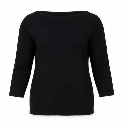 Next Women's Black UK 12 Boat Neck Long Sleeve Knit Tunic Jumper