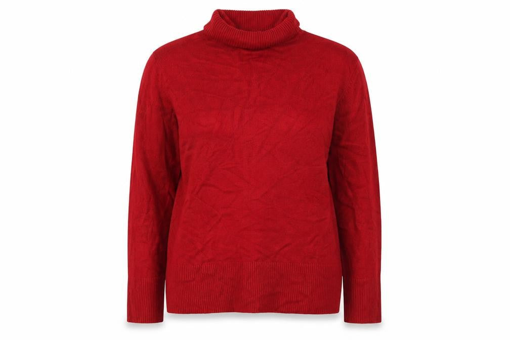 Debenhams Women’s Red Roll Neck Knit Pullover Jumper Size 16