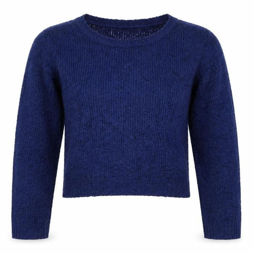 H&M Divided Women’s Blue M Chunky Knit Crew Neck Pullover Jumper