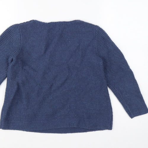 Monsoon Women’s Blue Size S Knit Raglan Sleeve Round Neck Pullover Jumper