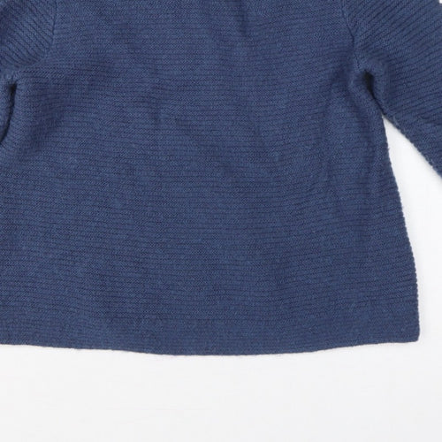 Monsoon Women’s Blue Size S Knit Raglan Sleeve Round Neck Pullover Jumper