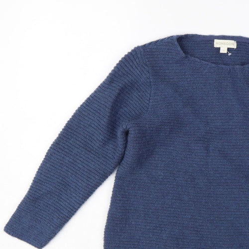 Monsoon Women’s Blue Size S Knit Raglan Sleeve Round Neck Pullover Jumper