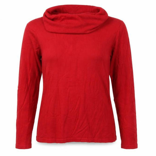 Marks and Spencer Women's Red UK 16 Roll Neck Knit Jumper