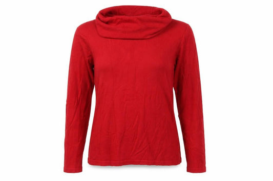 Marks and Spencer Women's Red UK 16 Roll Neck Knit Jumper