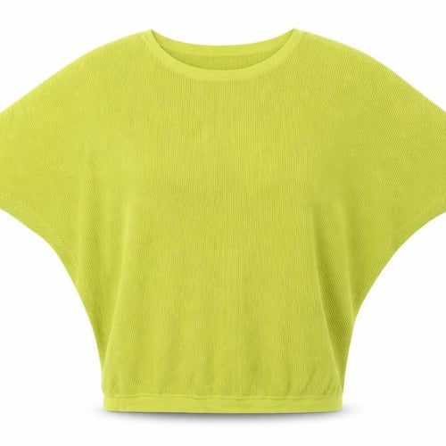 Phase Eight Women’s Yellow Size 12 Cotton Short Sleeve Knit Jumper