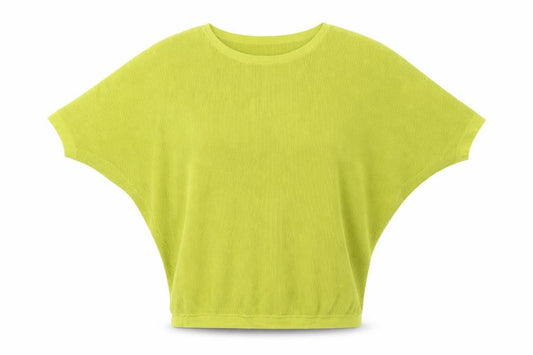 Phase Eight Women’s Yellow Size 12 Cotton Short Sleeve Knit Jumper
