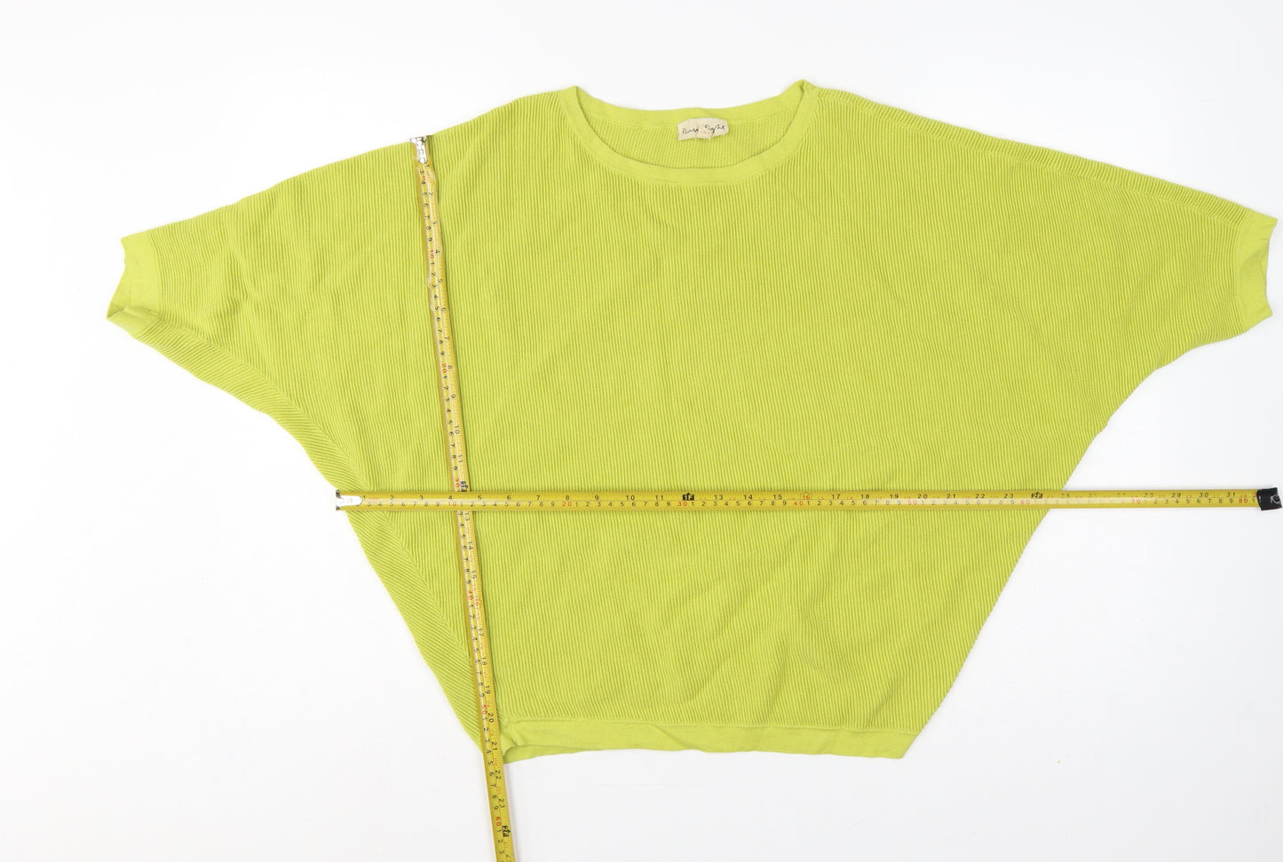 Phase Eight Women’s Yellow Size 12 Cotton Short Sleeve Knit Jumper