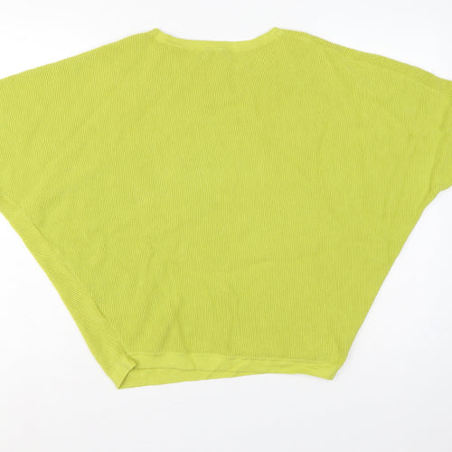 Phase Eight Women’s Yellow Size 12 Cotton Short Sleeve Knit Jumper