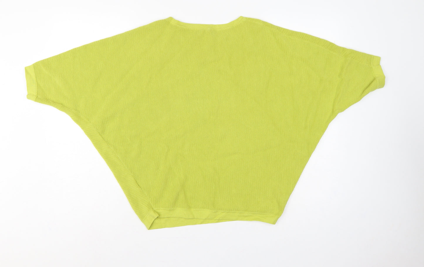 Phase Eight Women’s Yellow Size 12 Cotton Short Sleeve Knit Jumper