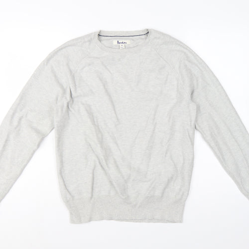 Boden Men’s Grey Crew Neck Knit Pullover Jumper Size M