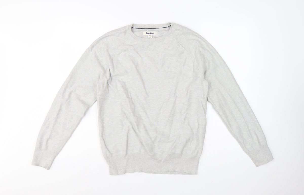 Boden Men’s Grey Crew Neck Knit Pullover Jumper Size M