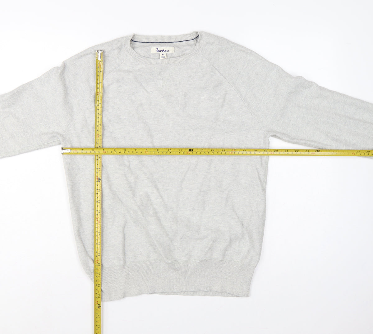 Boden Men’s Grey Crew Neck Knit Pullover Jumper Size M