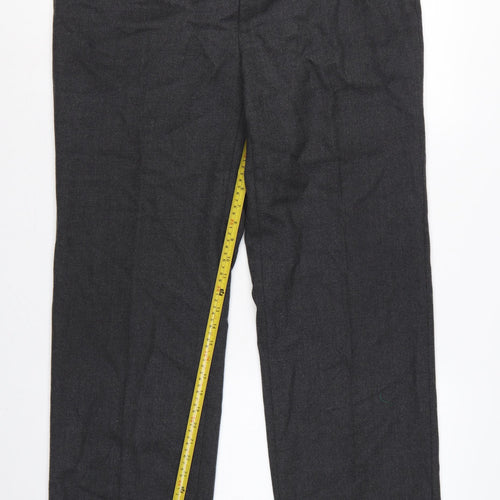 St Michael Men’s Grey Wool Blend Dress Trousers 40in 33in Leg Vintage