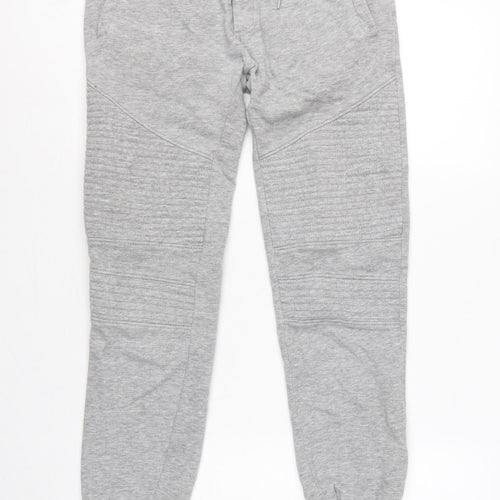 H&M Men Grey XS Slim Tapered Fleece Jogger Sweatpants