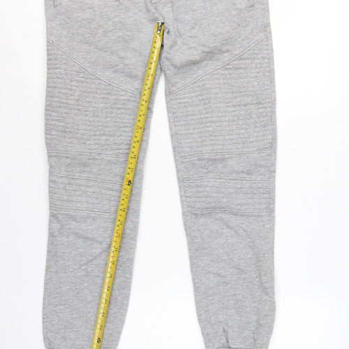 H&M Men Grey XS Slim Tapered Fleece Jogger Sweatpants