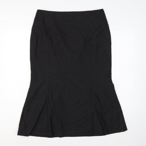 Precis Petite Women Black UK 16 Knee Length Trumpet Workwear Skirt
