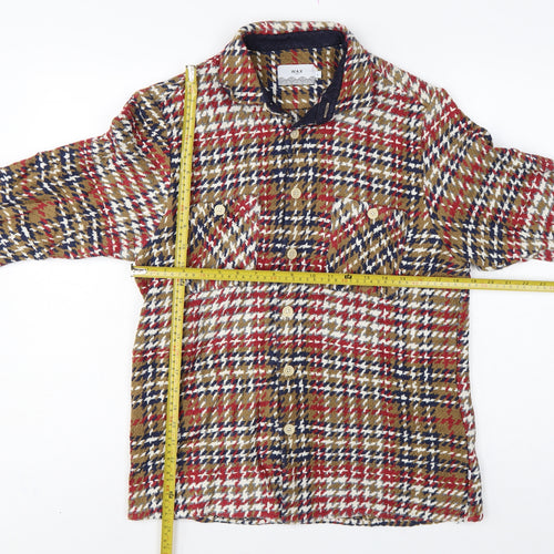 Wax London Men’s Multicoloured L Houndstooth Cotton Anorak Jacket