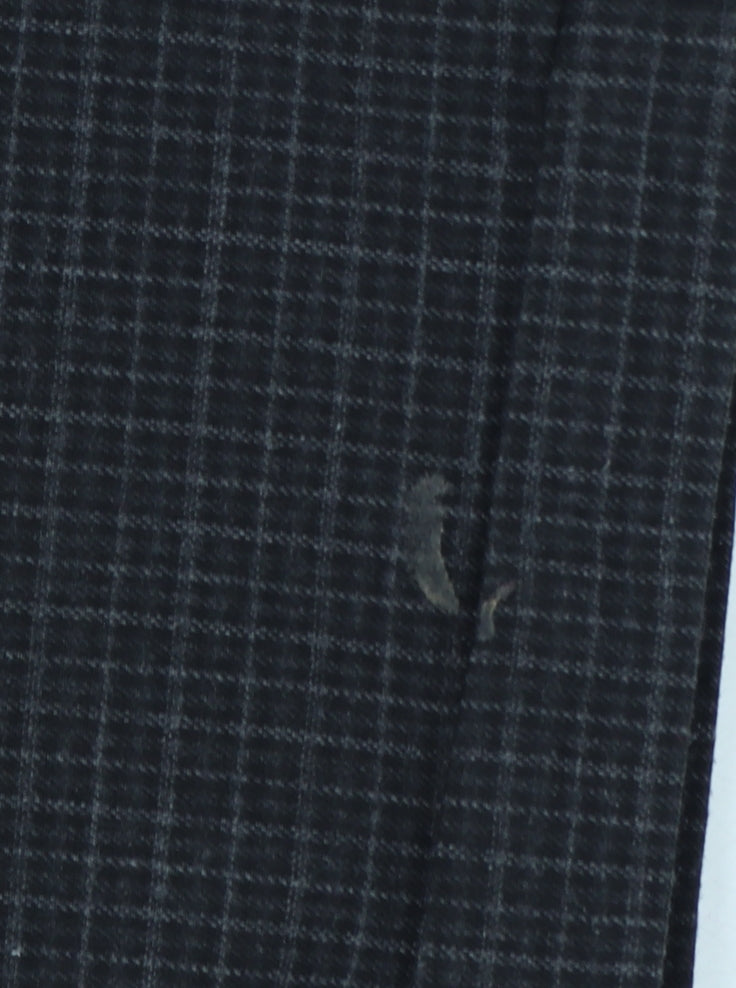Next Men’s Grey Check Tapered Trousers 36in Waist Long 33in Leg