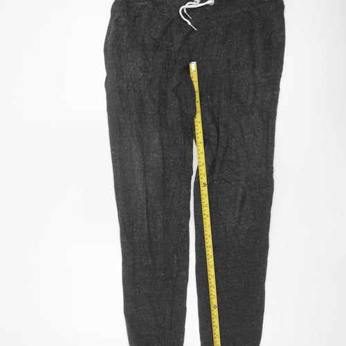 Superdry Men’s Black L Orange Label Luxe Jogger Sweatpants Drawstring