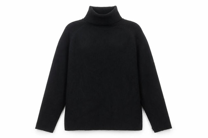 Marks and Spencer Women's Black L Roll Neck Knit Pullover Jumper