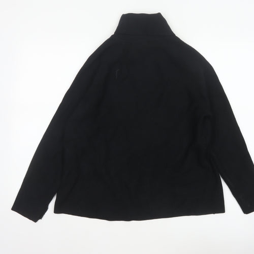 Marks and Spencer Women's Black L Roll Neck Knit Pullover Jumper