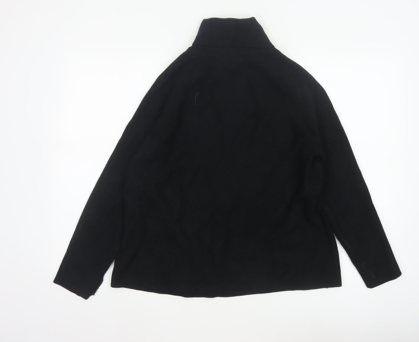Marks and Spencer Women's Black L Roll Neck Knit Pullover Jumper