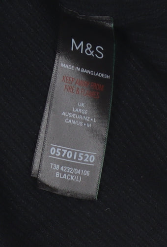 Marks and Spencer Women's Black L Roll Neck Knit Pullover Jumper