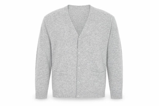 GAP Men’s Grey M V-Neck Button Knit Cardigan Pockets
