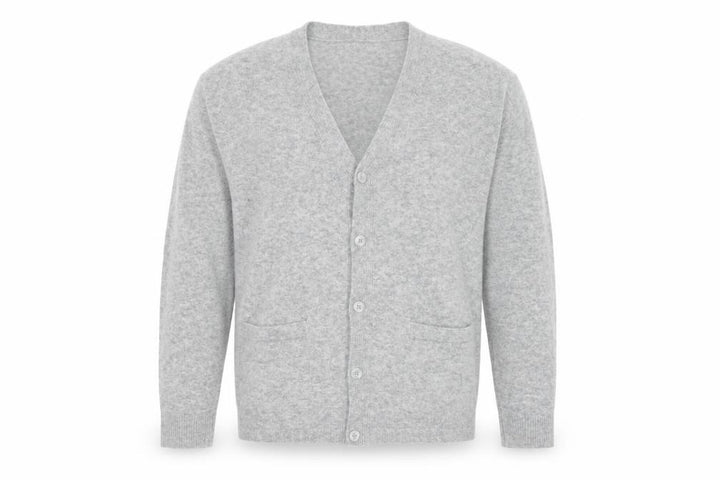 GAP Men’s Grey M V-Neck Button Knit Cardigan Pockets