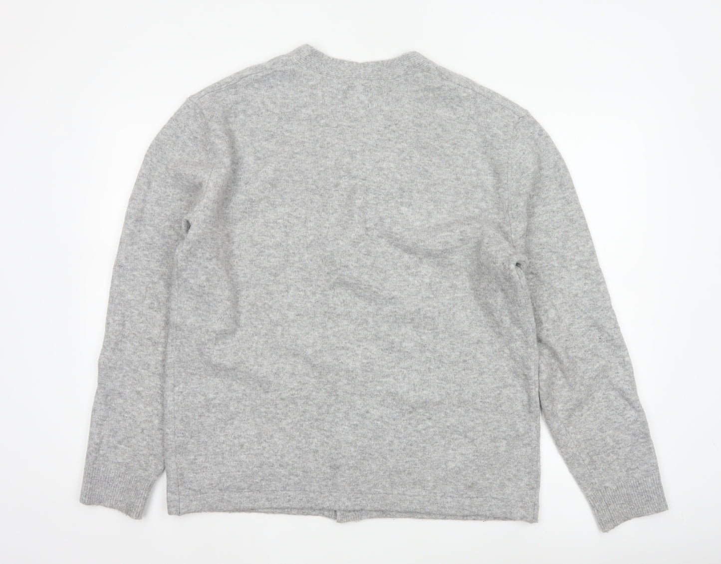 GAP Men’s Grey M V-Neck Button Knit Cardigan Pockets