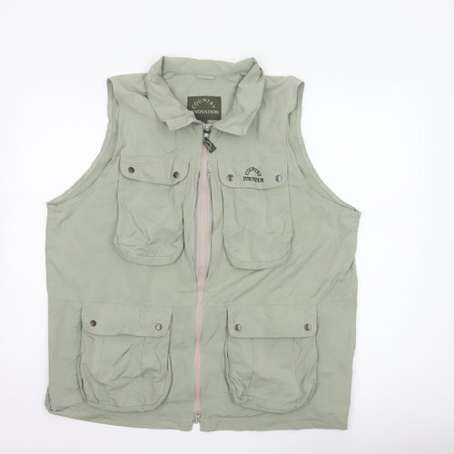 Country Innovation Men's Green XL Military Bodywarmer Waistcoat