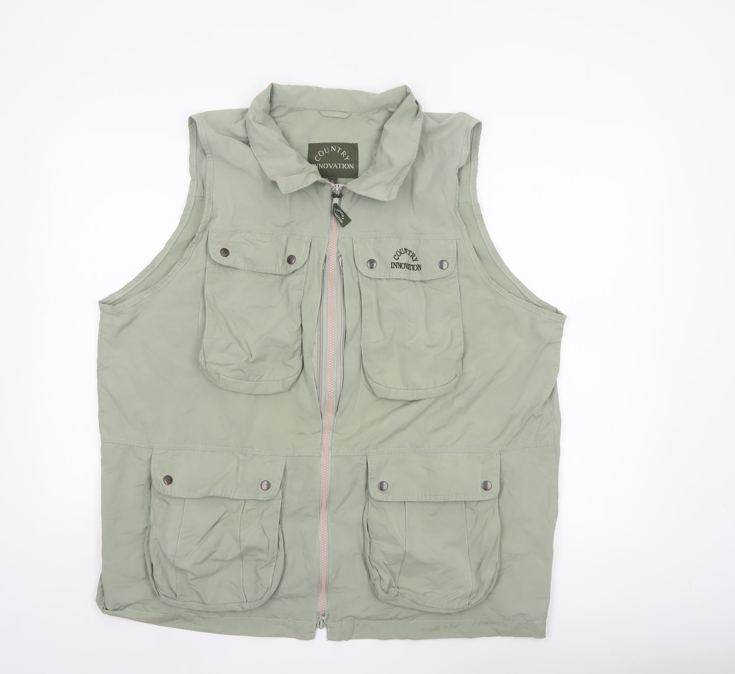 Country Innovation Men's Green XL Military Bodywarmer Waistcoat