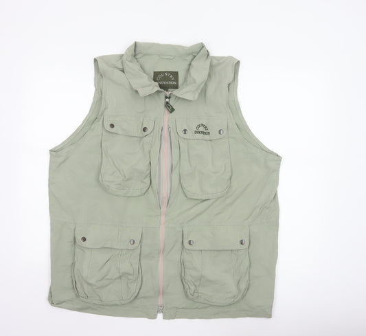 Country Innovation Men's Green XL Military Bodywarmer Waistcoat