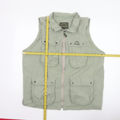 Country Innovation Men's Green XL Military Bodywarmer Waistcoat