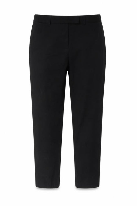 Marks & Spencer Women Black UK 10 Tapered Tailored Work Trousers