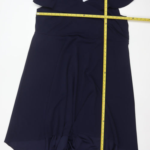 Yours London Women’s Blue UK 28 Plus Size Off Shoulder Maxi Dress
