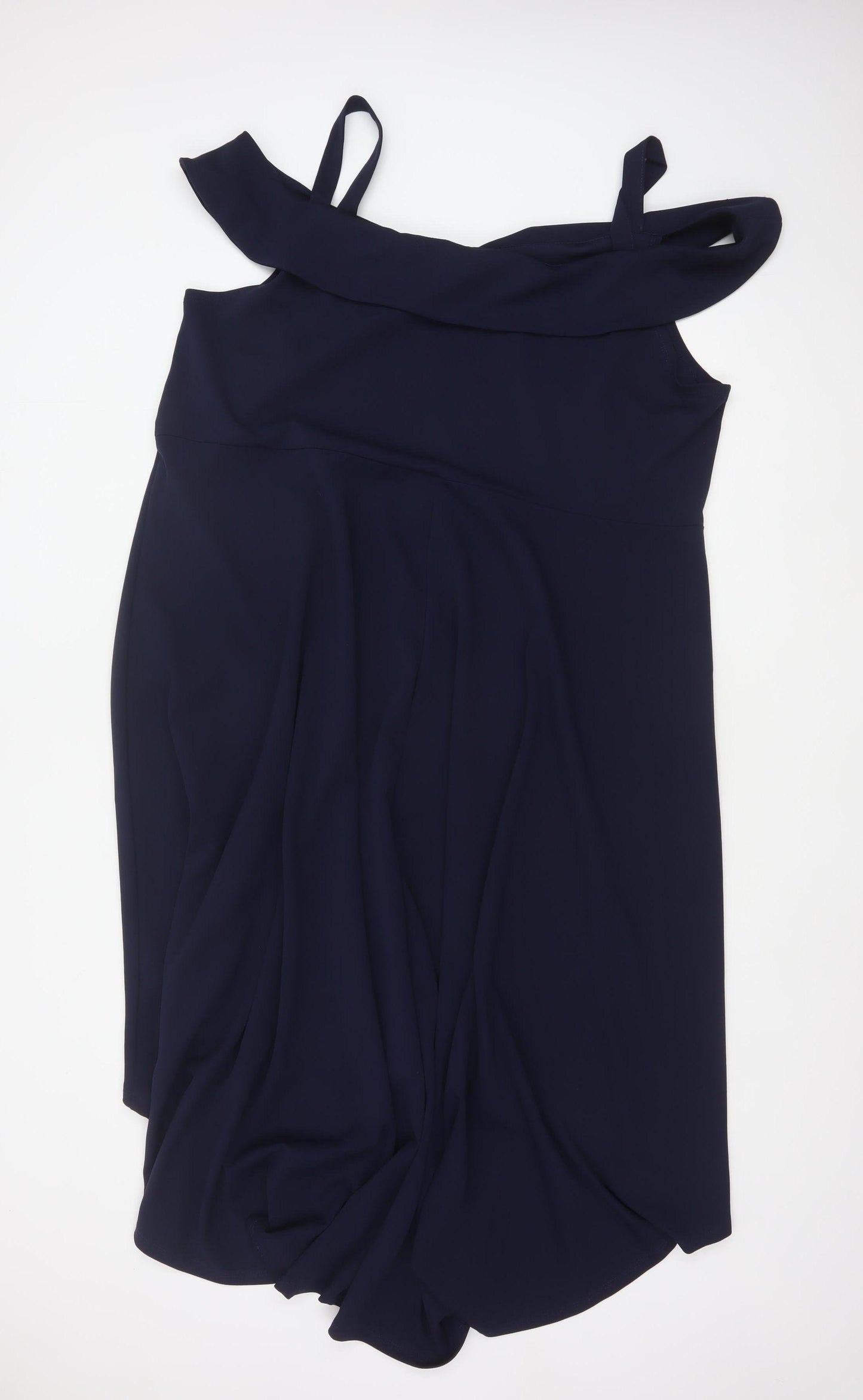 Yours London Women’s Blue UK 28 Plus Size Off Shoulder Maxi Dress