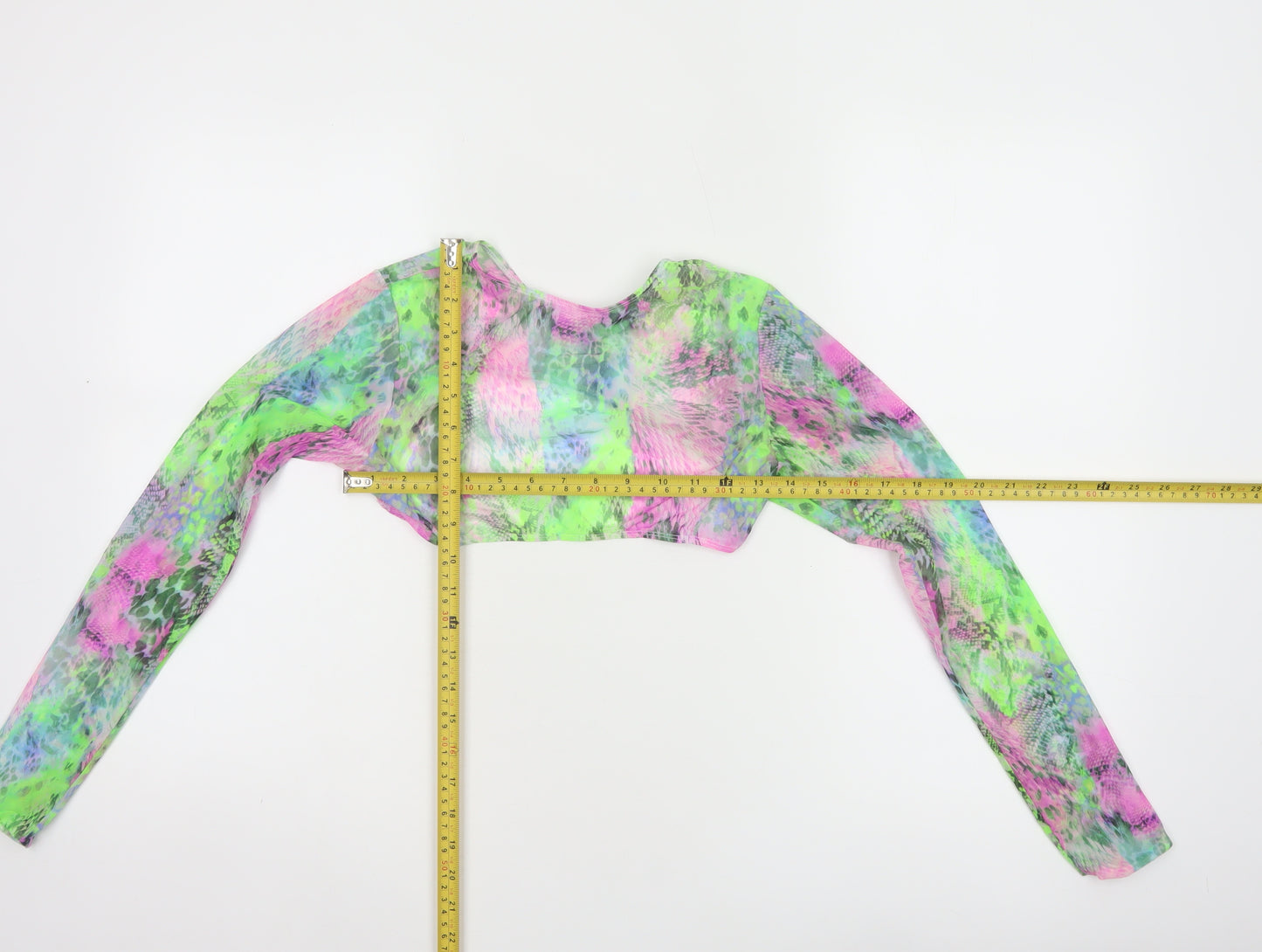 ASOS Women Multicoloured UK 10 Sheer Animal Print Long Sleeve Cover Up