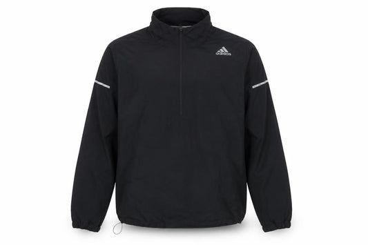 adidas Men’s Black XL ClimaProof 1/4 Zip Reflective Running Sweatshirt