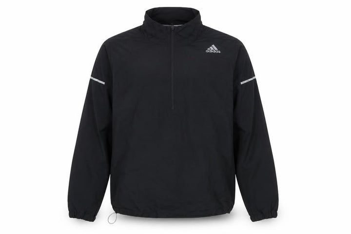 adidas Men’s Black XL ClimaProof 1/4 Zip Reflective Running Sweatshirt